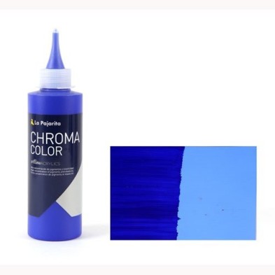 Material Bellas Artes - Pintura - Acrílico La Pajarita 14 Azul Ultramar Chroma Color (200 ml.) | totenart.com