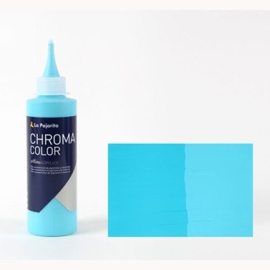 Material Bellas Artes - Pintura - Acrílico La Pajarita 17 Turquesa Chroma Color (200 ml.) | totenart.com