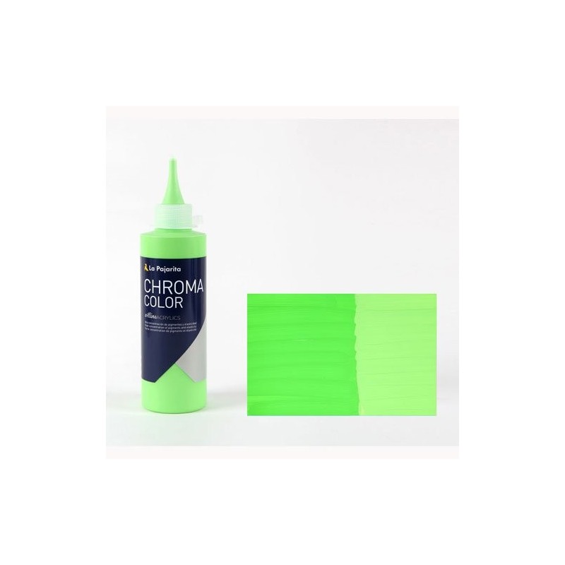 Material Bellas Artes - Pintura - Acrílico La Pajarita 25 Verde Claro Chroma Color (200 ml.) | totenart.com
