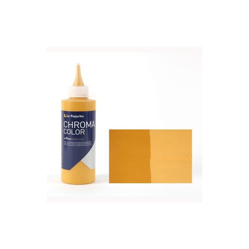 Material Bellas Artes - Pintura - Acrílico La Pajarita 26 Amarillo Óxido de Hierro Chroma Color (200 ml.) | totenart.com