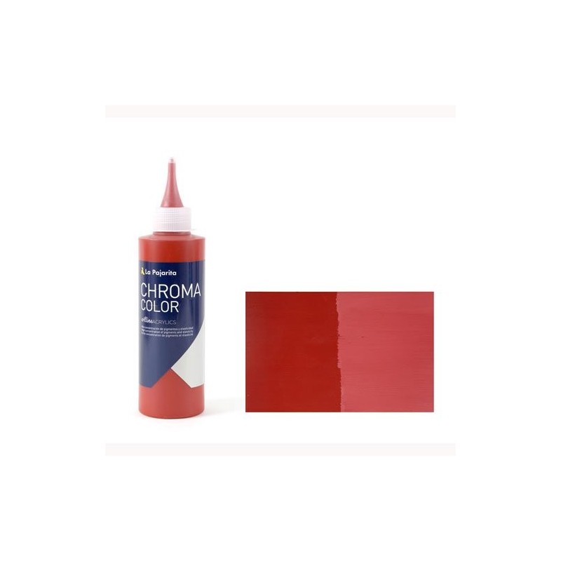 Material Bellas Artes - Pintura - Acrílico La Pajarita 28 Rojo Óxido de Hierro Chroma Color (200 ml.) | totenart.com