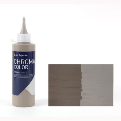 Material Bellas Artes - Pintura - Acrílico La Pajarita 34 Gris Oscuro Chroma Color (200 ml.) | totenart.com