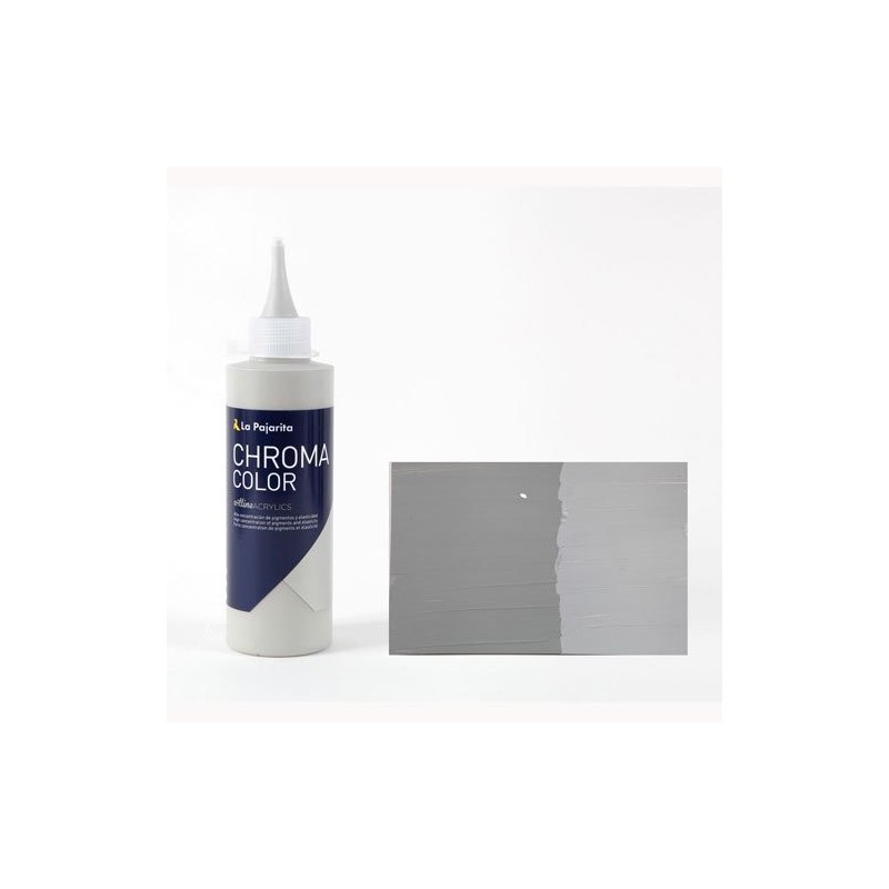 Material Bellas Artes - Pintura - Acrílico La Pajarita 35 Gris Medio Chroma Color (200 ml.) | totenart.com
