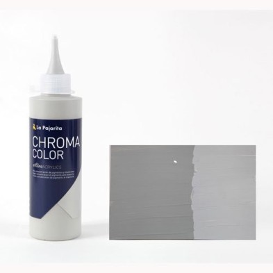 Material Bellas Artes - Pintura - Acrílico La Pajarita 35 Gris Medio Chroma Color (200 ml.) | totenart.com