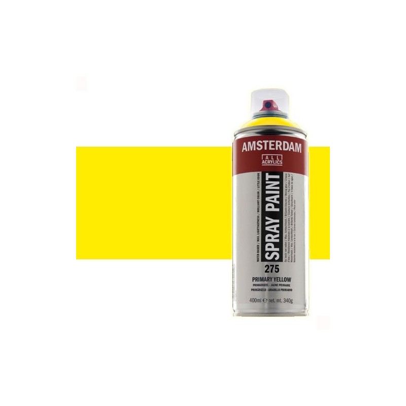 Material Bellas Artes - Pintura - Acrílico en spray Amarillo Reflex 256 Amsterdam 400 ml. | totenart.com
