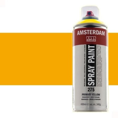 Material Bellas Artes - Pintura - Acrílico en spray Amarillo Azo Oscuro 270 Amsterdam 400 ml. | totenart.com