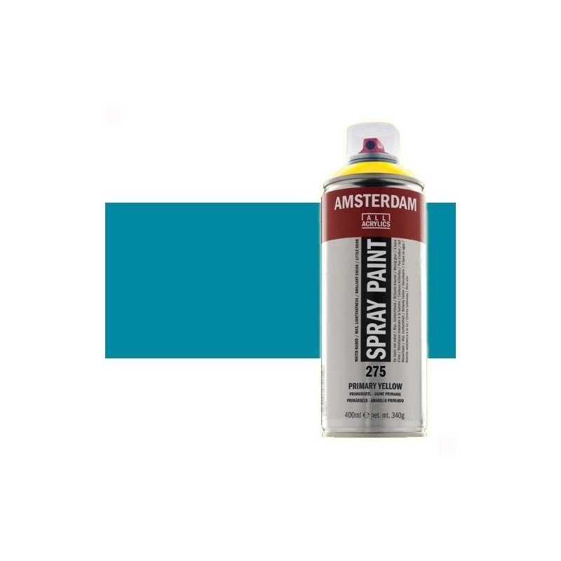 Material Bellas Artes - Pintura - Acrílico en spray Azul Turquesa 522 Amsterdam 400 ml. | totenart.com
