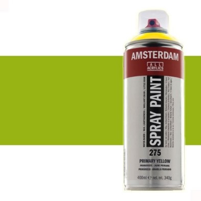 Material Bellas Artes - Pintura - Acrílico en spray Verde Amarillo 617 Amsterdam 400 ml. | totenart.com