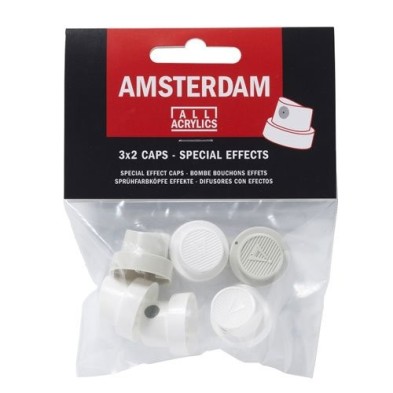 Material Bellas Artes - Pintura - Boquilla Efectos especiales Spray Acrilico Amsterdam, juego 6 unidades | totenart.com