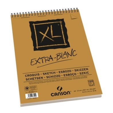 Material Bellas Artes - Dibujo - Esbozo Canson XL extra blanco (Block), 120h., 90 gr., A4 | totenart.com