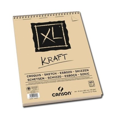 Material Bellas Artes - Dibujo - Esbozo Canson XL Kraft (Block), 60h., 90 gr., A3 | totenart.com