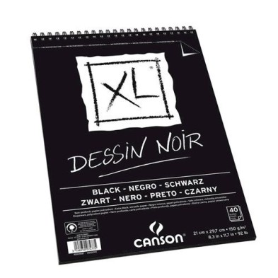 Material Bellas Artes - Dibujo - Esbozo Canson XL Negro (Block), 40h., 150 gr., A3 | totenart.com