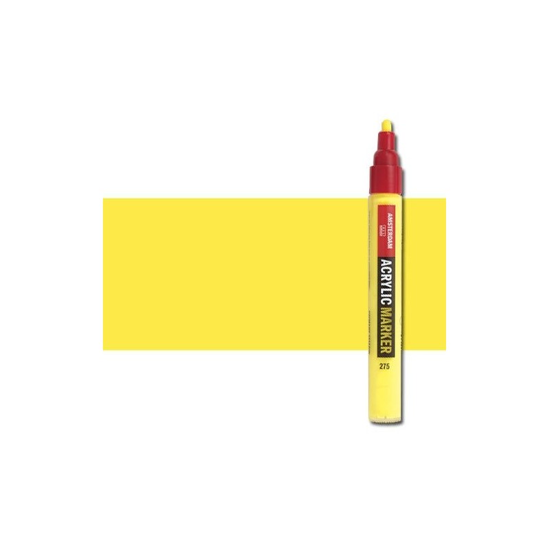 Material Bellas Artes - Pintura - Rotulador acrilico Amsterdam color amarillo azo limon 267 (4 mm.) | totenart.com