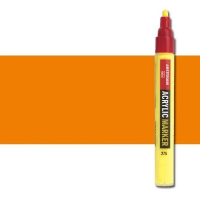 Material Bellas Artes - Pintura - Rotulador acrilico Amsterdam color anaranjado azo 276 (4 mm.) | totenart.com