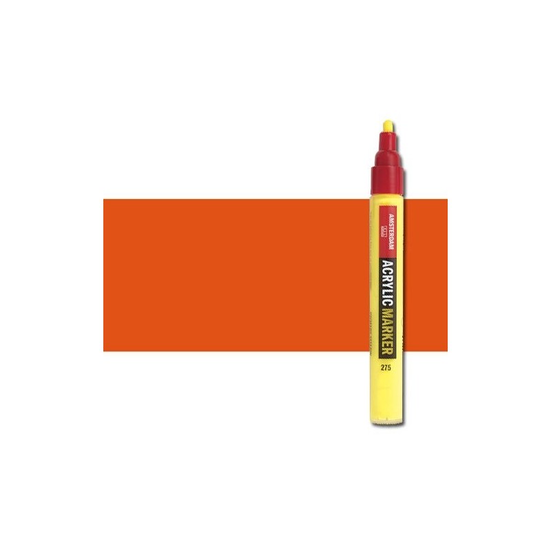 Material Bellas Artes - Pintura - Rotulador acrilico Amsterdam color bermellon 311 (4 mm.) | totenart.com