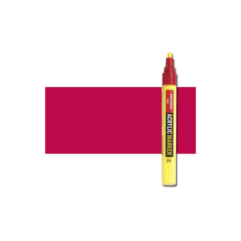 Material Bellas Artes - Pintura - Rotulador acrilico Amsterdam color rosa quinacridona 366 (4 mm.) | totenart.com