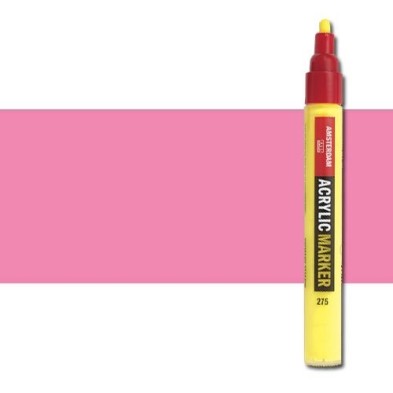 Material Bellas Artes - Pintura - Rotulador acrilico Amsterdam color rosa quinacridona claro 385 (4 mm.) | totenart.com