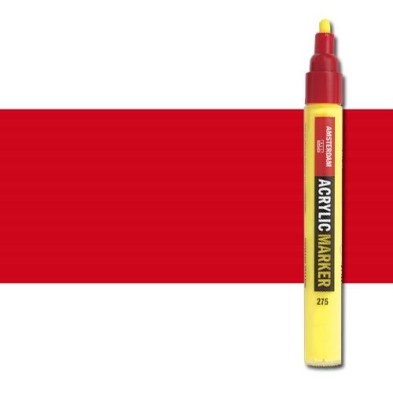 Material Bellas Artes - Pintura - Rotulador acrilico Amsterdam color rojo naftol oscuro 399 (4 mm.) | totenart.com