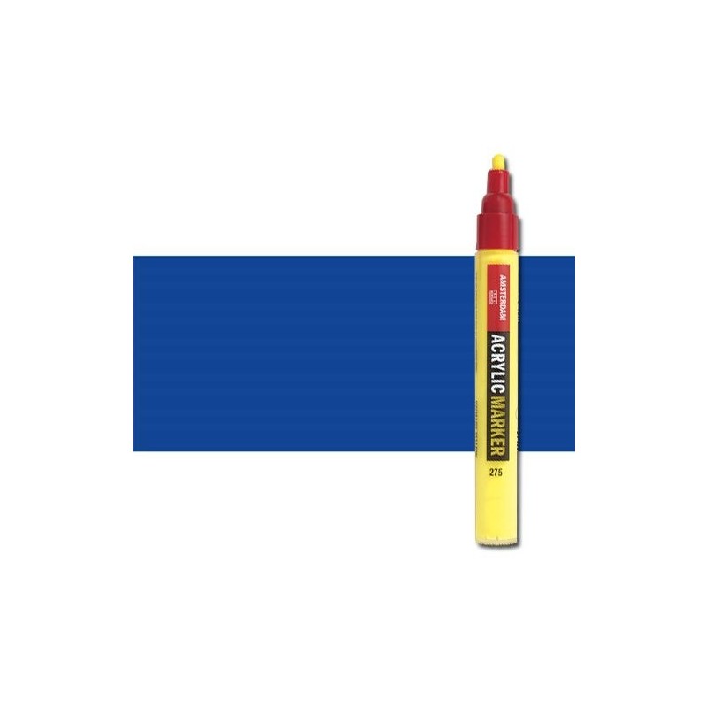 Material Bellas Artes - Pintura - Rotulador acrilico Amsterdam color Azul Ultramar 504 (4 mm.) | totenart.com