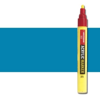 Material Bellas Artes - Pintura - Rotulador acrilico Amsterdam color Azul Brillante 564 (4 mm.) | totenart.com