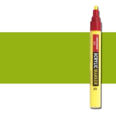 Material Bellas Artes - Pintura - Rotulador acrilico Amsterdam color Verde Amarillento 617 (4 mm.) | totenart.com