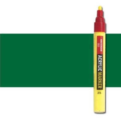 Material Bellas Artes - Pintura - Rotulador acrilico Amsterdam color Verde Permanente Oscuro 619 (4 mm.) | totenart.com