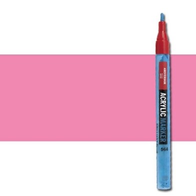Material Bellas Artes - Pintura - Rotulador acrilico Amsterdam color Rosa Quinacridona Claro 385 (2 mm.) | totenart.com
