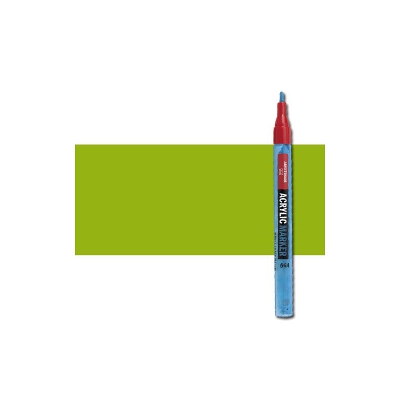 Material Bellas Artes - Pintura - Rotulador acrilico Amsterdam color Verde Amarillento 617 (2 mm.) | totenart.com
