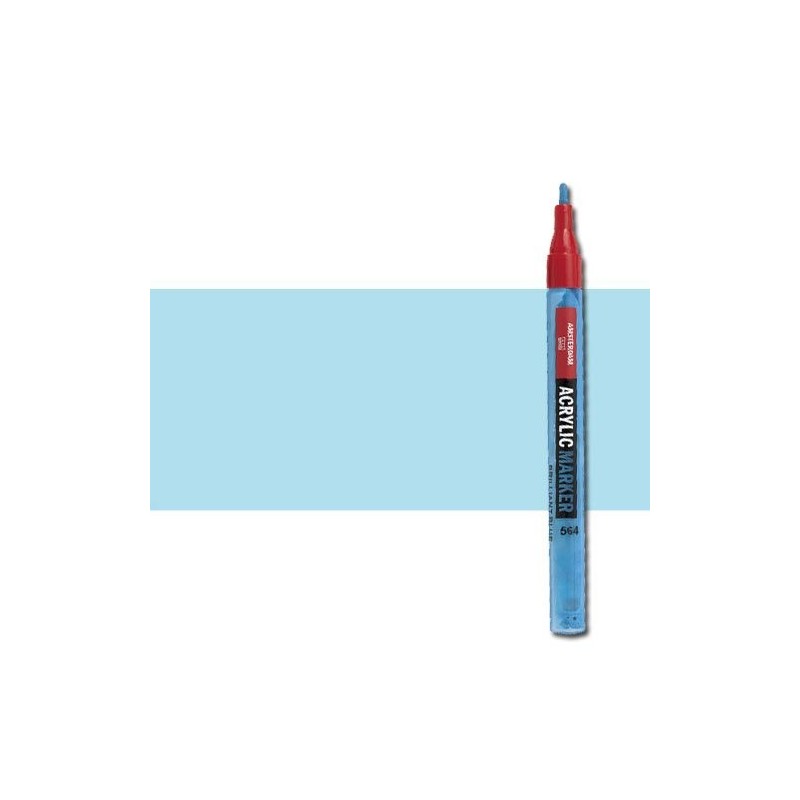 Material Bellas Artes - Pintura - Rotulador acrilico Amsterdam color Azul Celeste Claro 551 (2 mm.) | totenart.com