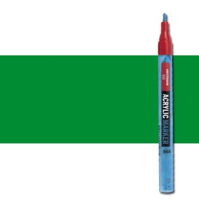 Material Bellas Artes - Pintura - Rotulador acrilico Amsterdam color Verde Permanente Claro 618 (2 mm.) | totenart.com