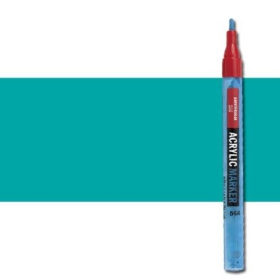 Material Bellas Artes - Pintura - Rotulador acrilico Amsterdam color Verde Turquesa 661 (2 mm.) | totenart.com