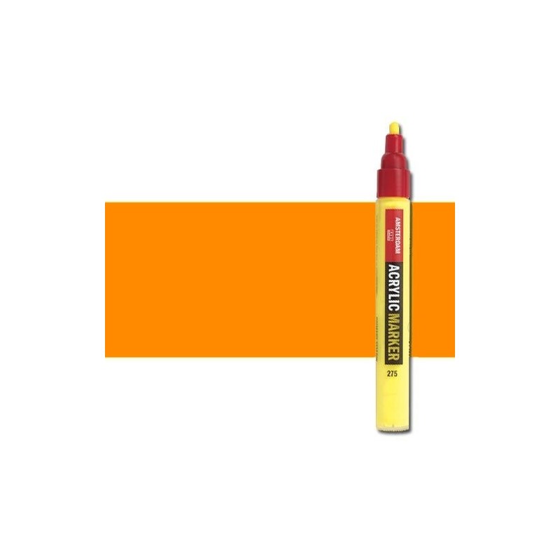 Material Bellas Artes - Pintura - Rotulador acrilico Amsterdam color anaranjado reflex 257 (4 mm.) | totenart.com