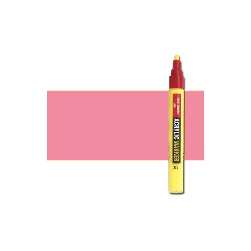 Material Bellas Artes - Pintura - Rotulador acrilico Amsterdam color rosa reflex 384 (4 mm.) | totenart.com