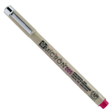 Material Bellas Artes - Pintura - Rotulador ROJO Pigma Micron Sakura 05, 0.45 mm. | totenart.com