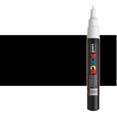Material Bellas Artes - Pintura - Rotulador Posca negro (200) PC1M, punta redonda (0.7 mm.) | totenart.com
