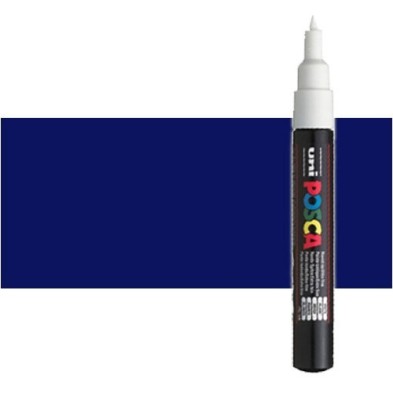 Material Bellas Artes - Pintura - Rotulador Posca Azul (300) PC1M, punta redonda (0.7 mm.) | totenart.com