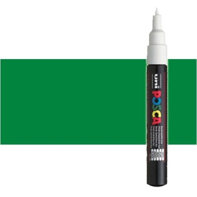 Material Bellas Artes - Pintura - Rotulador Posca Verde (500) PC1M, punta redonda (0.7 mm.) | totenart.com