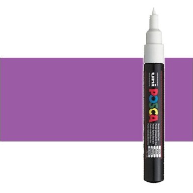 Material Bellas Artes - Pintura - Rotulador Posca Violeta (800) PC1M, punta redonda (0.7 mm.) | totenart.com