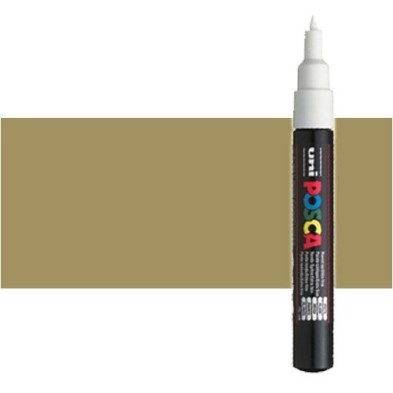 Material Bellas Artes - Pintura - Rotulador Posca Oro (1300) PC1M, punta redonda (0.7 mm.) | totenart.com