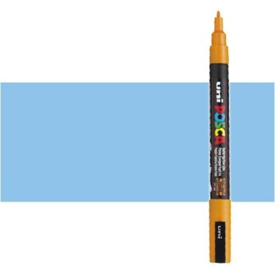 Material Bellas Artes - Pintura - Rotulador Posca Azul cielo (330) PC3M, punta redonda (0.9-1.3 mm.) | totenart.com