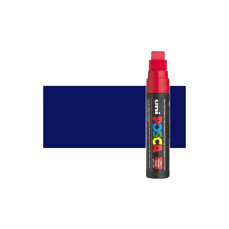 Material Bellas Artes - Pintura - Rotulador Posca Azul (300) PC17K, punta biselada (15 mm.) | totenart.com