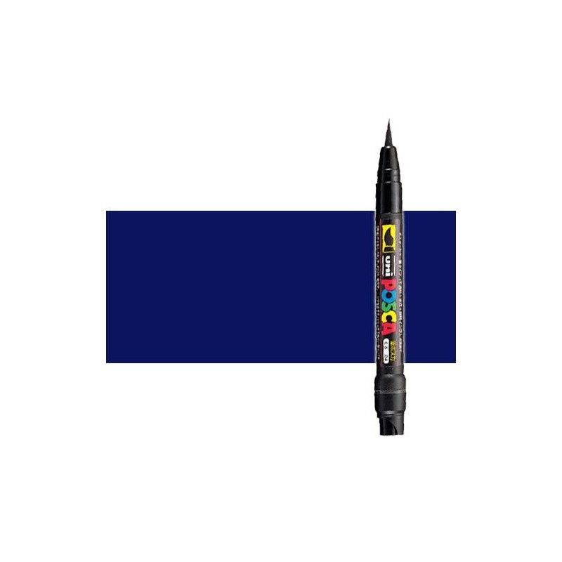 Material Bellas Artes - Pintura - Rotulador Posca Azul (300) PCF35, punta pincel | totenart.com