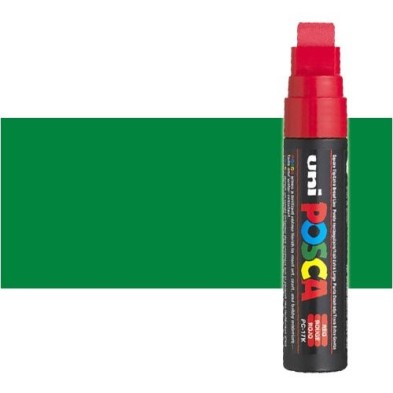 Material Bellas Artes - Pintura - Rotulador Posca Verde (500) PC17K, punta biselada (15 mm.) | totenart.com