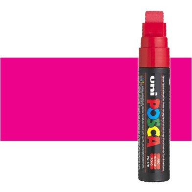Material Bellas Artes - Pintura - Rotulador Posca Rosa (600) PC17K, punta biselada (15 mm.) | totenart.com