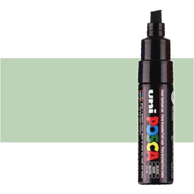 Material Bellas Artes - Pintura - Rotulador Posca Verde claro (520) PC8K, punta biselada (8 mm.) | totenart.com