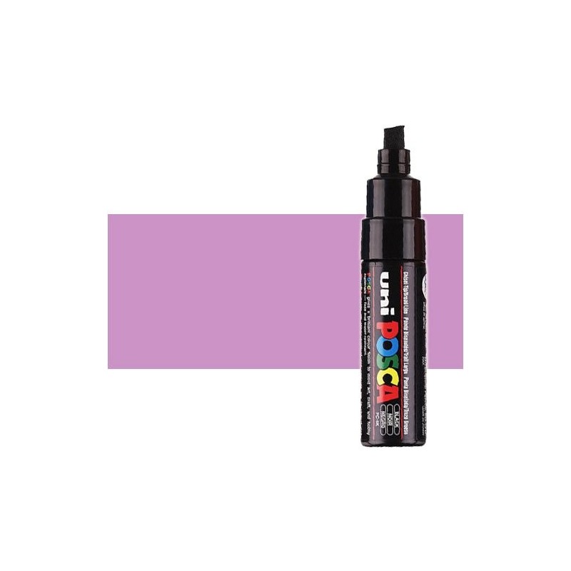 Material Bellas Artes - Pintura - Rotulador Posca Rosa metálico (650) PC8K, punta biselada (8 mm.) | totenart.com