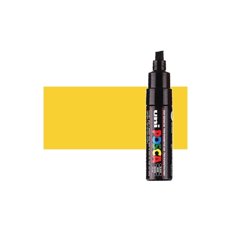 Material Bellas Artes - Pintura - Rotulador Posca Naranja claro (720) PC8K, punta biselada (8 mm.) | totenart.com