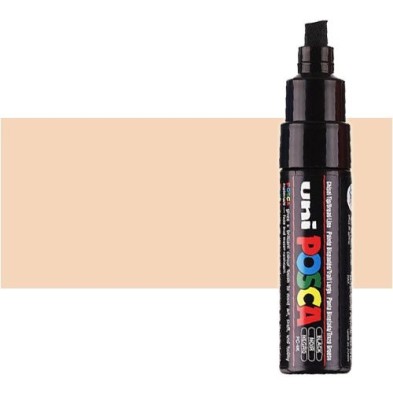 Material Bellas Artes - Pintura - Rotulador Posca Beige (1010) PC8K, punta biselada (8 mm.) | totenart.com