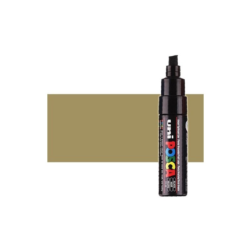 Material Bellas Artes - Pintura - Rotulador Posca Oro (1300) PC8K, punta biselada (8 mm.) | totenart.com