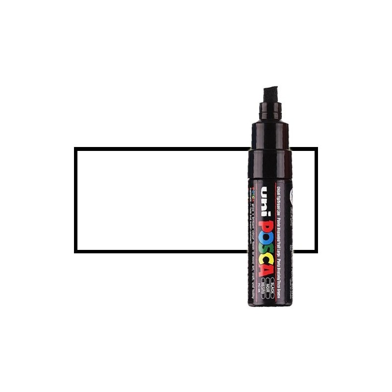 Material Bellas Artes - Pintura - Rotulador Posca Blanco (1400) PC8K, punta biselada (8 mm.) | totenart.com